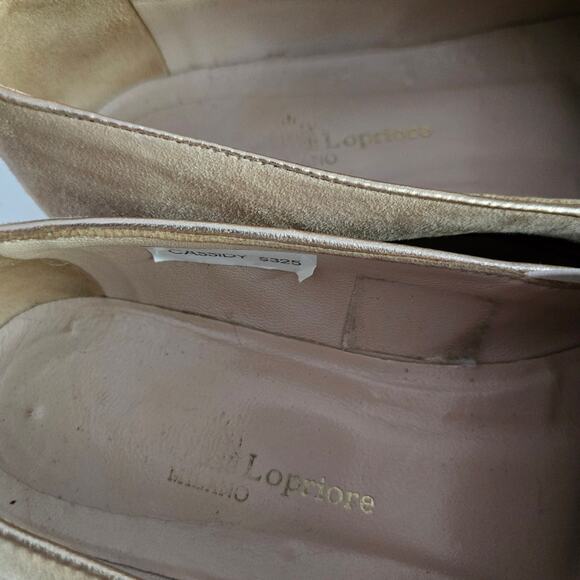 Michele Lopriore "The Cassidy" Tan Suede Platform Tassel Loafer, Size 37, US 7 - Picture 11 of 12